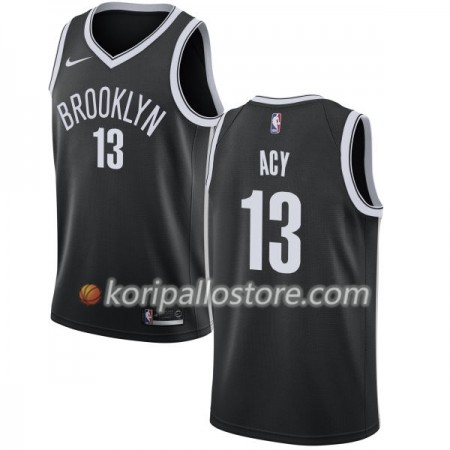 Brooklyn Nets Quincy Acy 13 Nike 2017-18 Musta Miesten Pelipaidat Swingman 